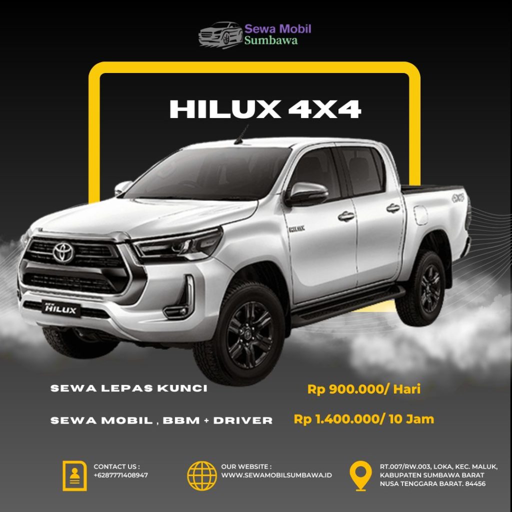 Sewa Mobil Sumbawa - Hilux 4X4