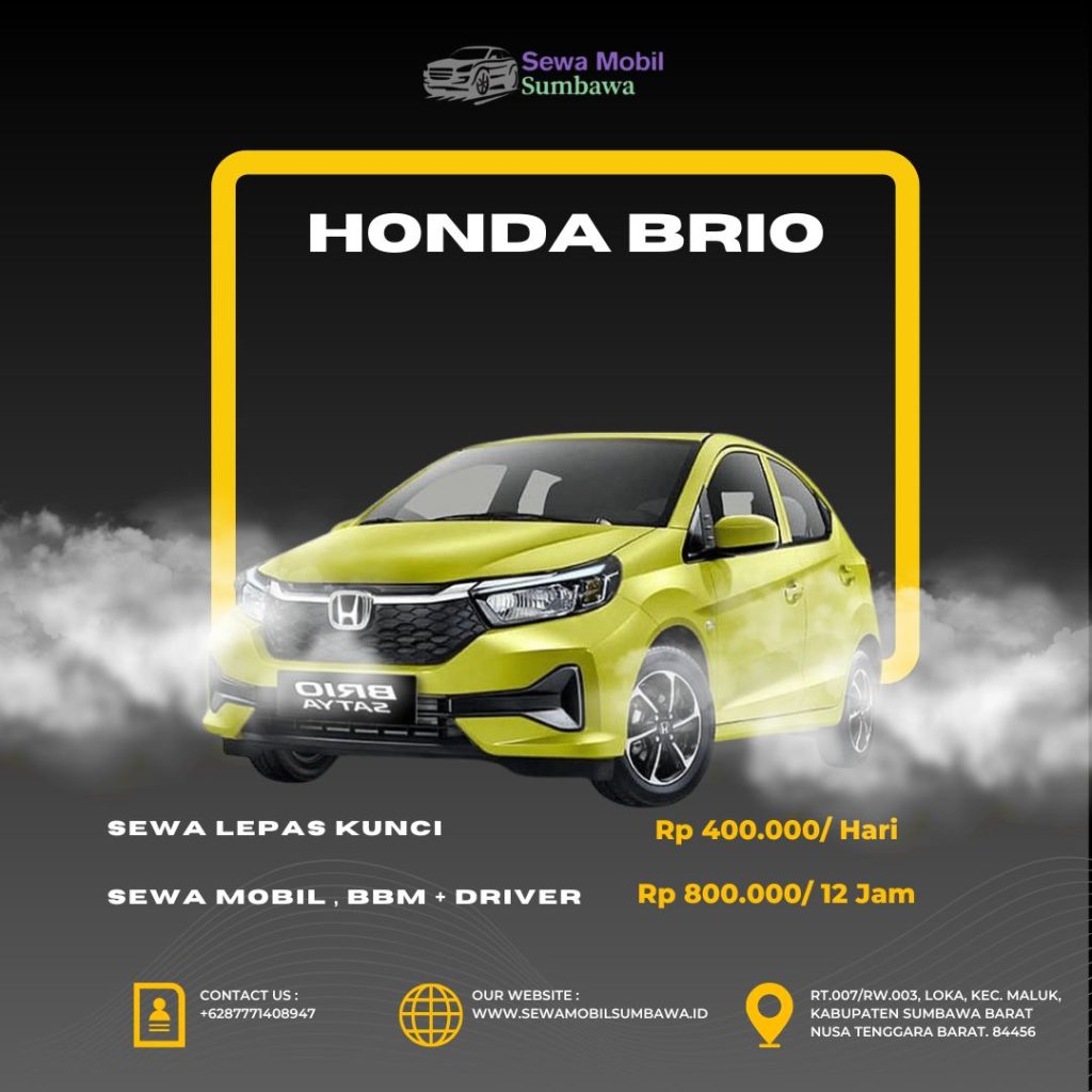 Sewa Mobil Sumbawa - Honda Brio