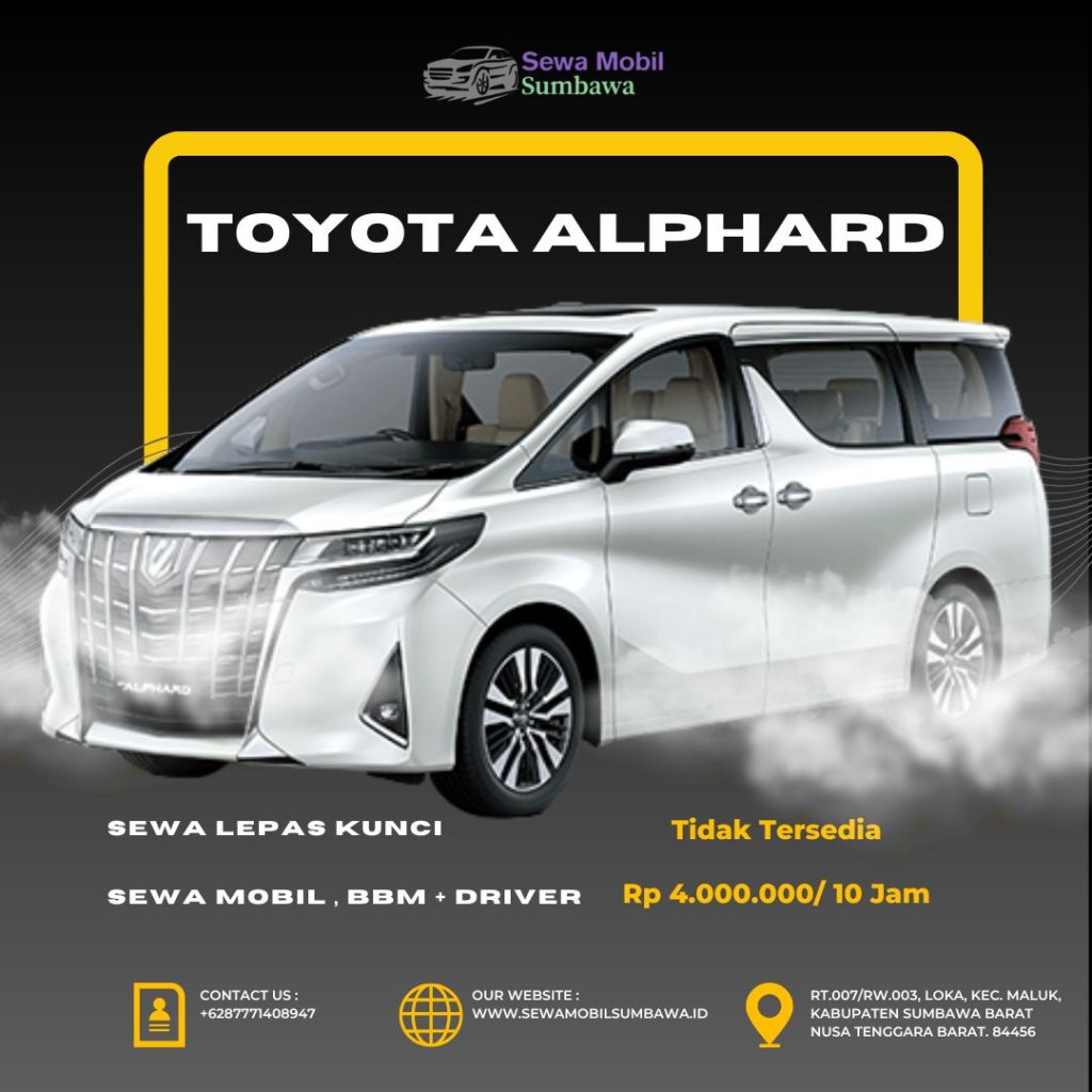 Sewa Mobil Sumbawa - Toyota Alphard
